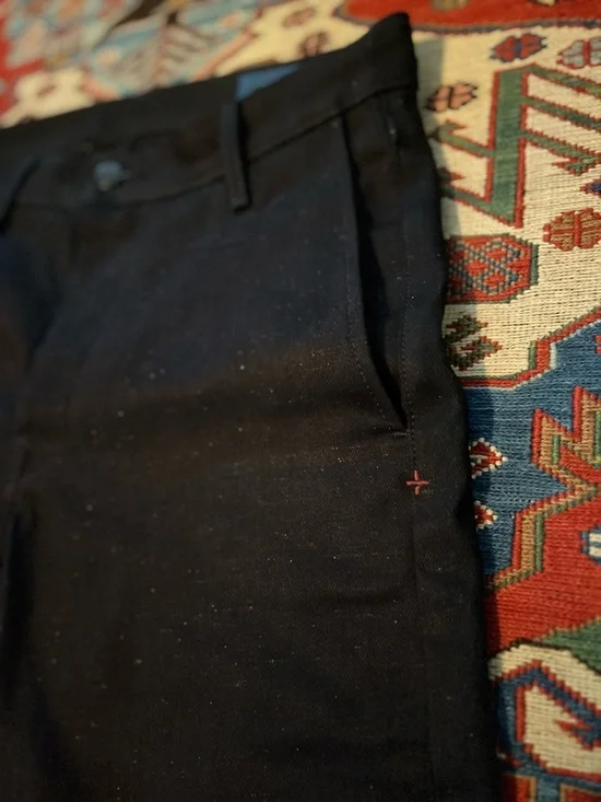 Imogene + Willie Black Indigo Nep Selvedge Denim Pants, Size 32, Made in USA - Picture 6 of 13